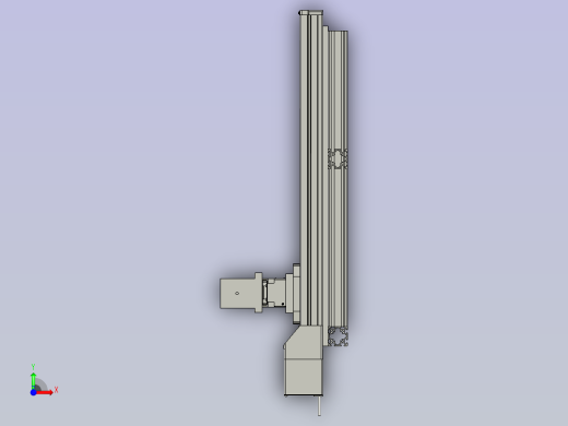 电脑主机外壳自动加工生产线设计-搬送贴标机构-V1前视缩略图