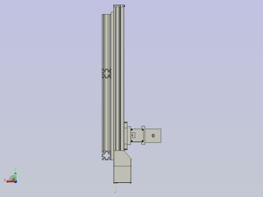 电脑主机外壳自动加工生产线设计-搬送贴标机构-V1后视缩略图