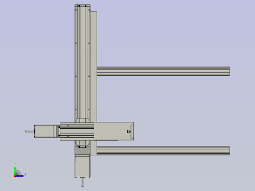 电脑主机外壳自动加工生产线设计-搬送贴标机构-V1左视缩略图