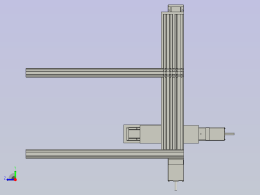 电脑主机外壳自动加工生产线设计-搬送贴标机构-V1右视缩略图
