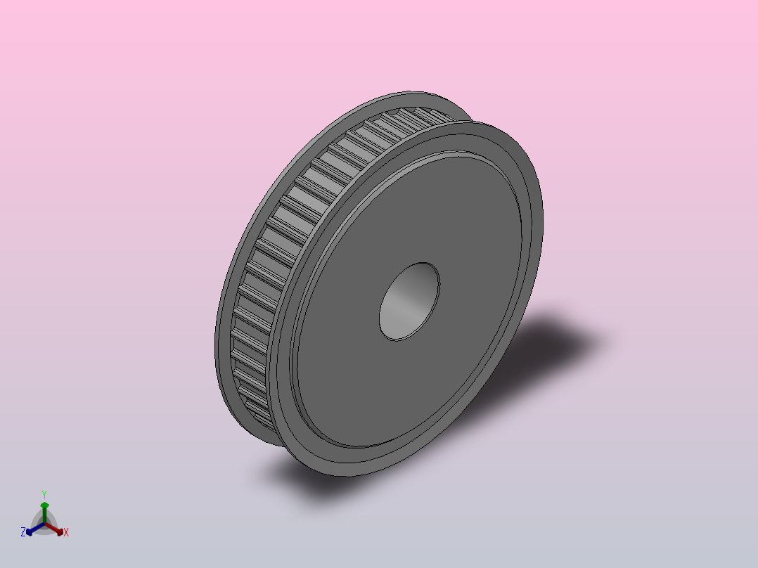 标准型梯形齿同步带轮AT5型_SAT5HC-44-10-dc16-A主视图