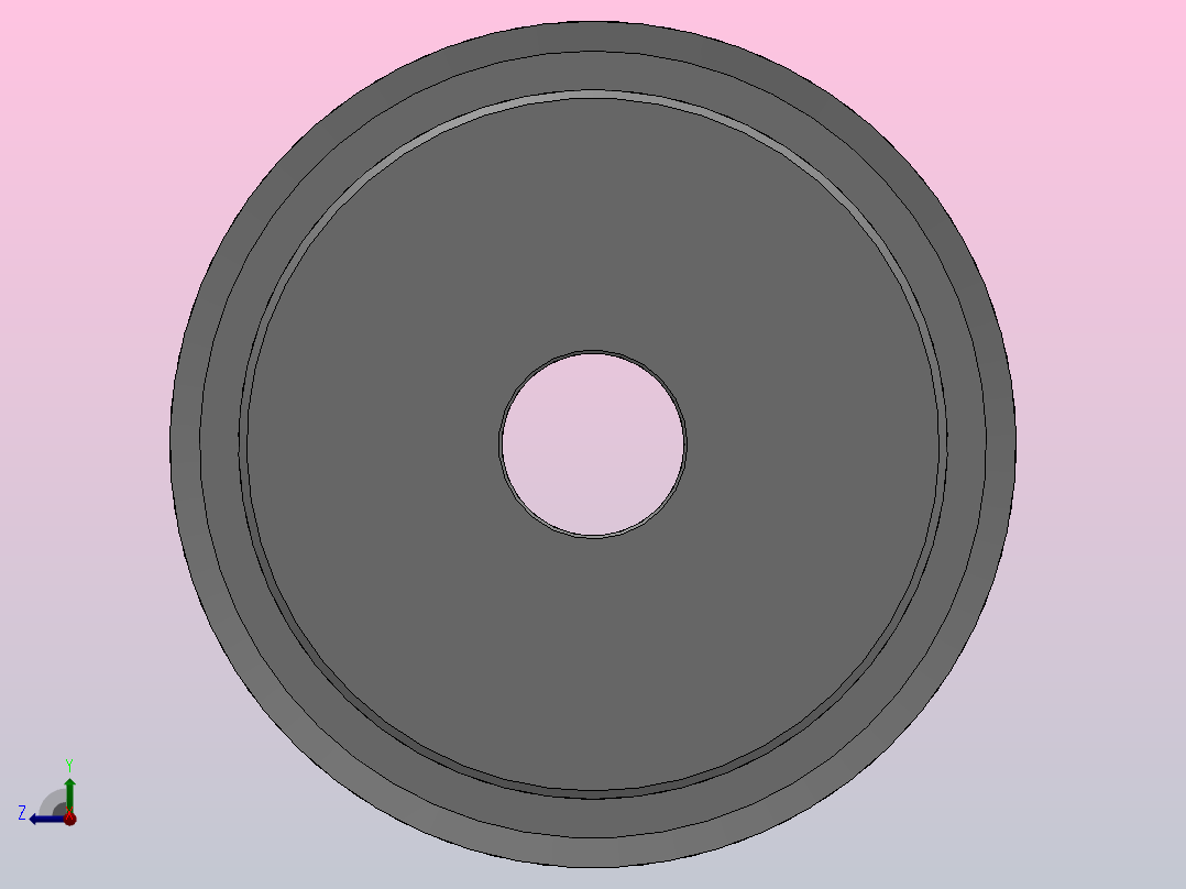 标准型梯形齿同步带轮AT5型_SAT5HC-44-10-dc16-A右视图