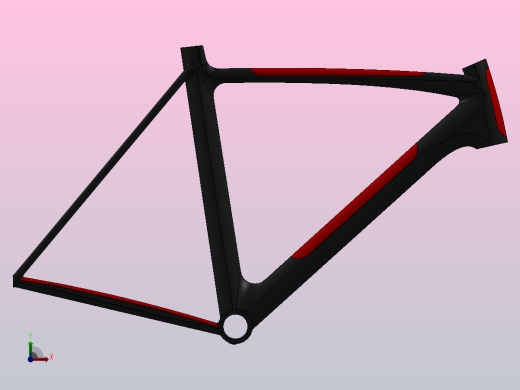 自行车车架设计前视缩略图