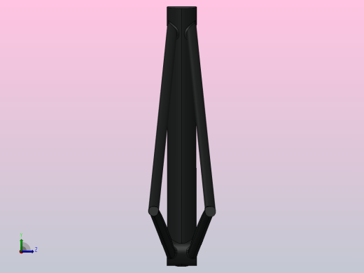 自行车车架设计左视缩略图