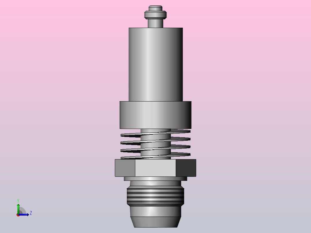 各种传感器压力表元件左视图