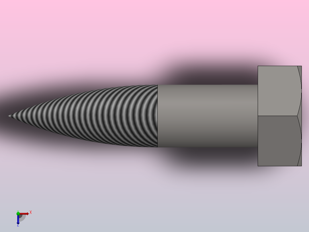 木螺钉DIN 571俯视图