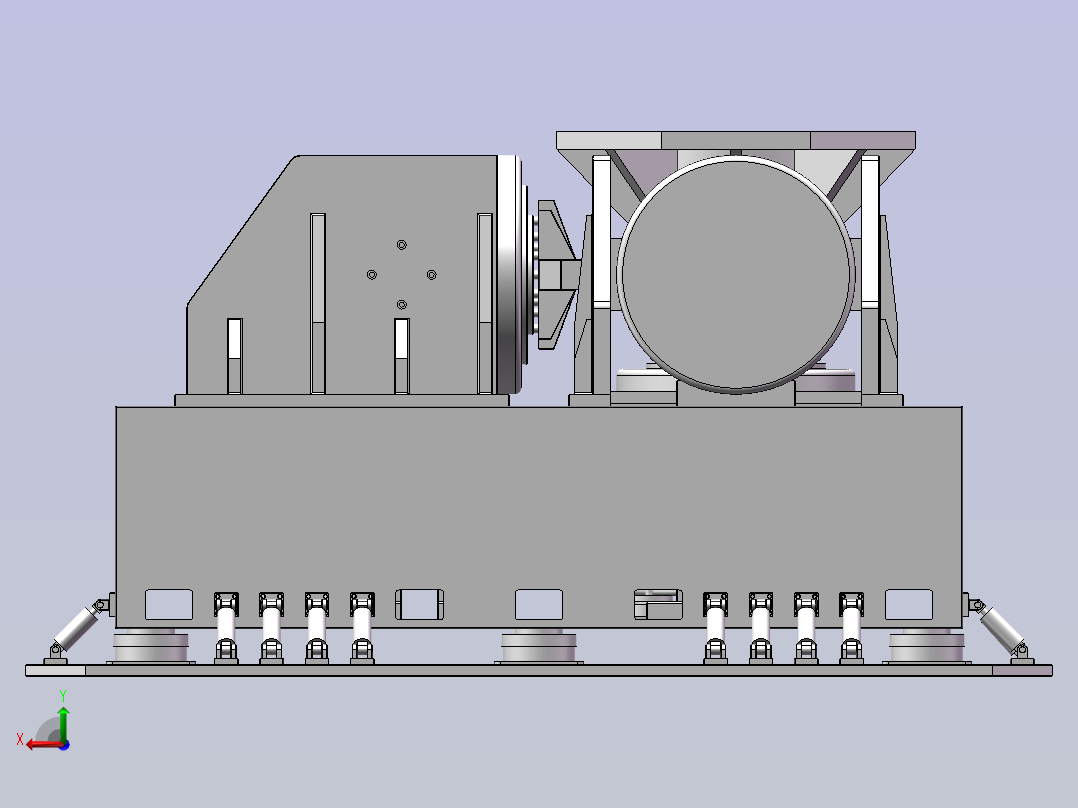 实验室振动台后视图