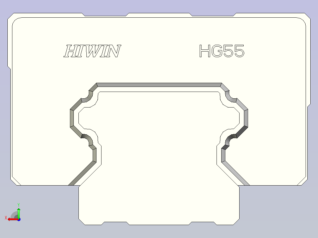 上银导轨 HGL55CA后视图