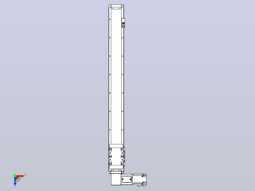 机器人皮带驱动直线轴TPA-GCB-80-P60-L700-DL-M20-N3俯视缩略图