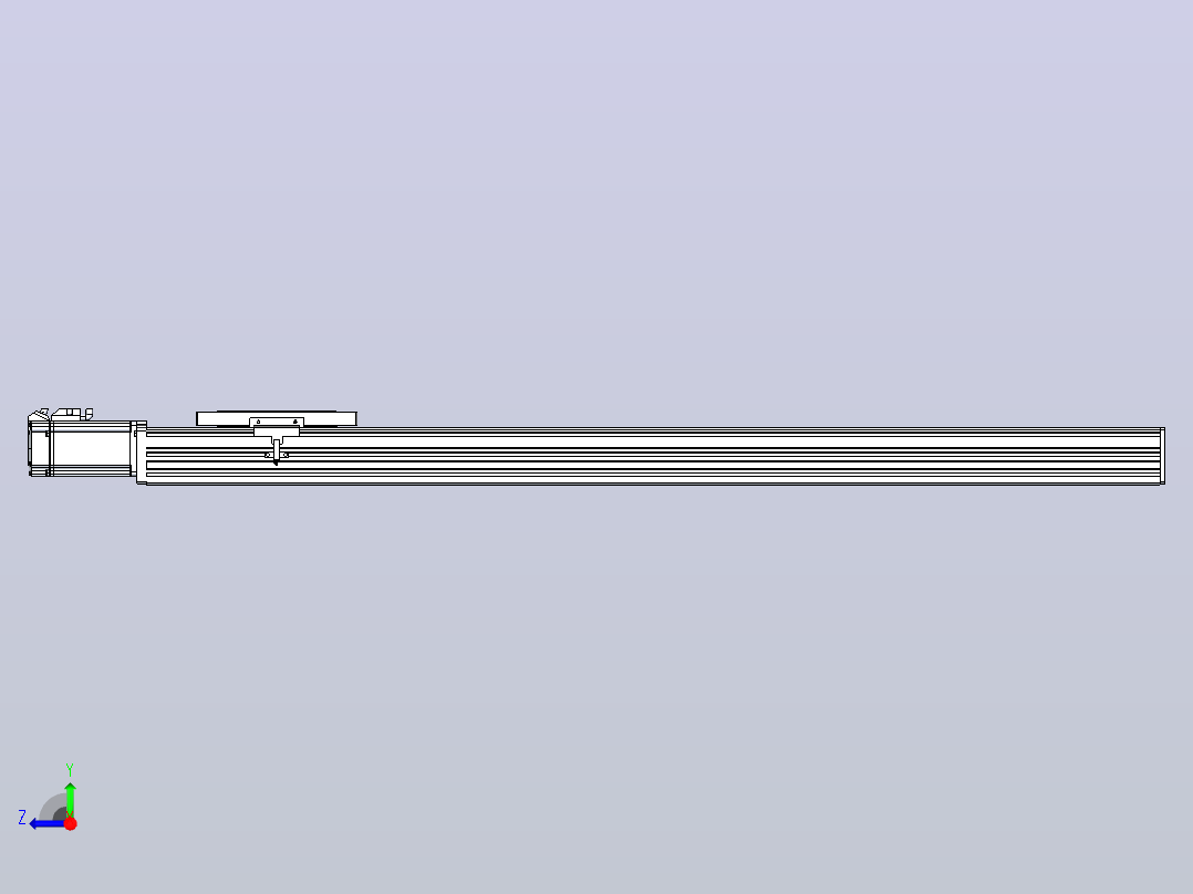 滚珠丝杠直线轴带导轨全封闭TPA-HCR-120D-1610C-L850-M-Y-P40-N3右视图