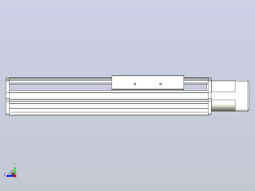 MTH14标准螺杆滑台[MTH14-L#-150-BC-P20-C3]右视图