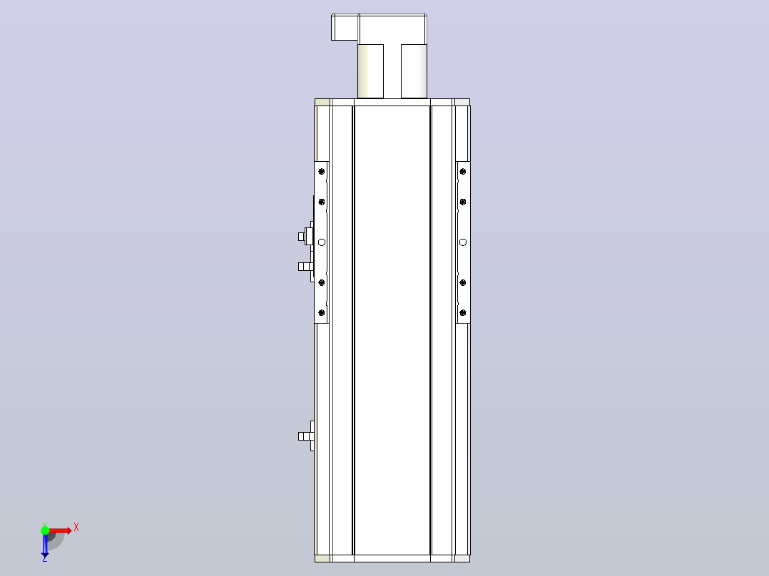 MTH14标准螺杆滑台[MTH14-L#-150-BC-P20-C3]俯视图
