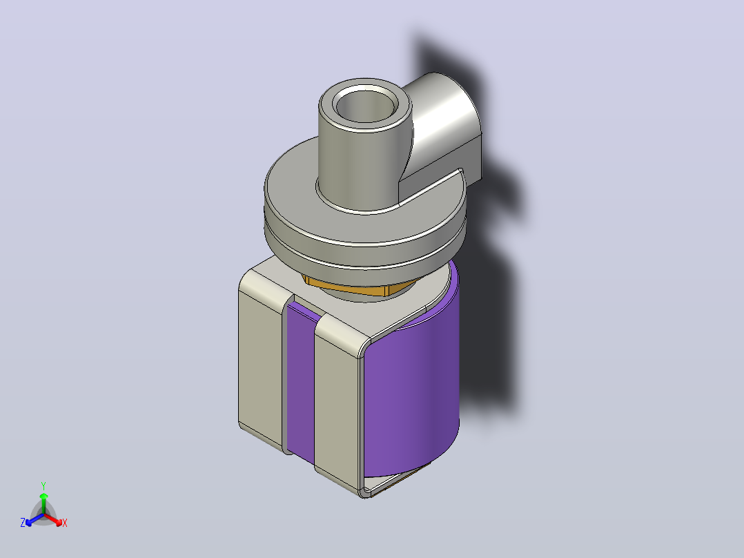 Goyen 1-8 电磁阀，基于RCA-3D2T型号主视图