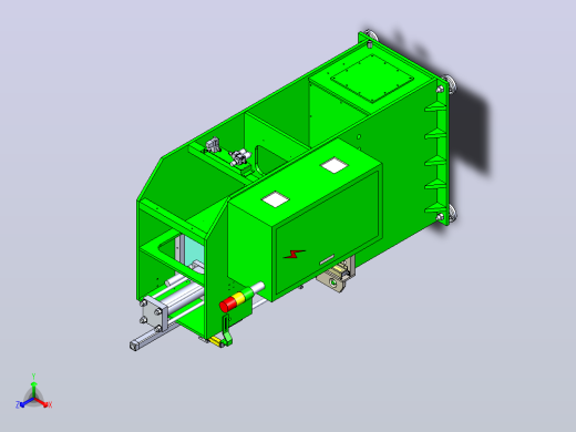 一款5T液压压机三维3D数模