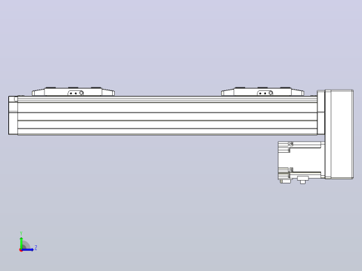 滚珠丝杠线性轴TPA-GCRS-80-1610C-L50-MP-M20-N3左视缩略图