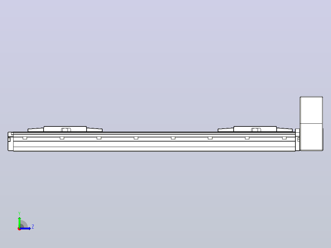 皮带直线轴双滑块型TPA-GCBS-120-P70-L150-LU-M20-N3左视图
