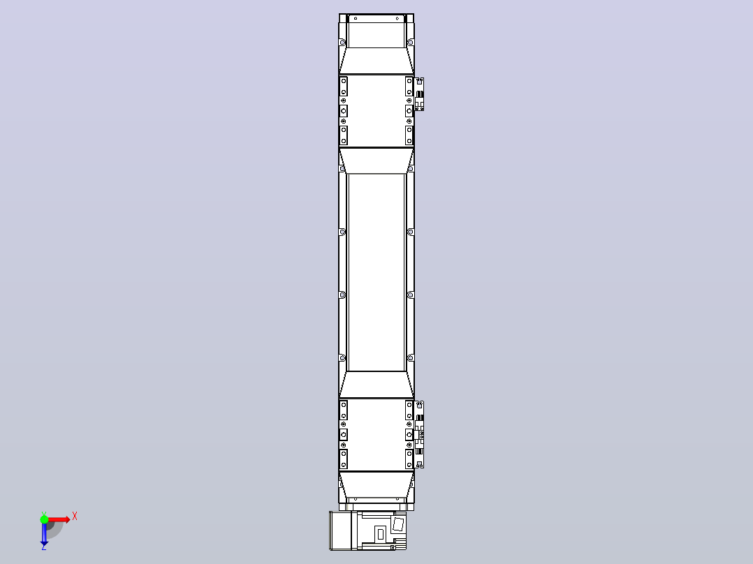 皮带直线轴双滑块型TPA-GCBS-120-P70-L150-LU-M20-N3俯视图