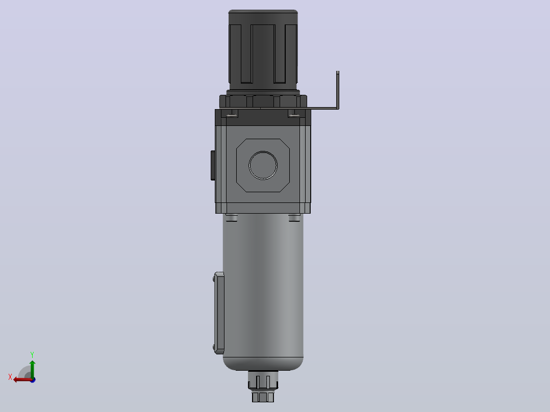 GFR600-20-F1过滤减压阀后视图
