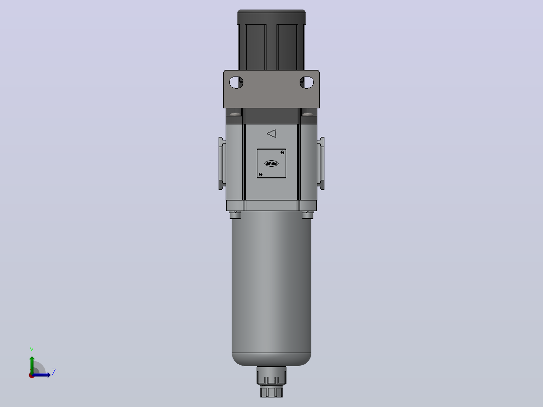 GFR600-20-F1过滤减压阀左视图