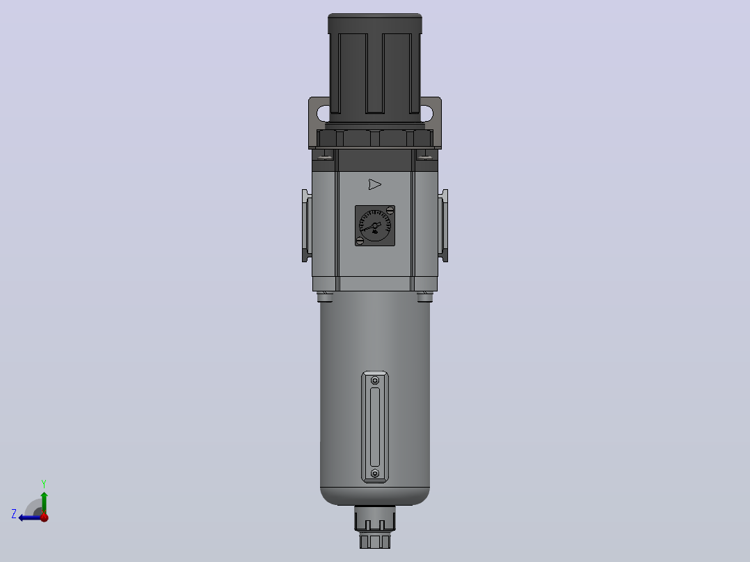 GFR600-20-F1过滤减压阀右视图