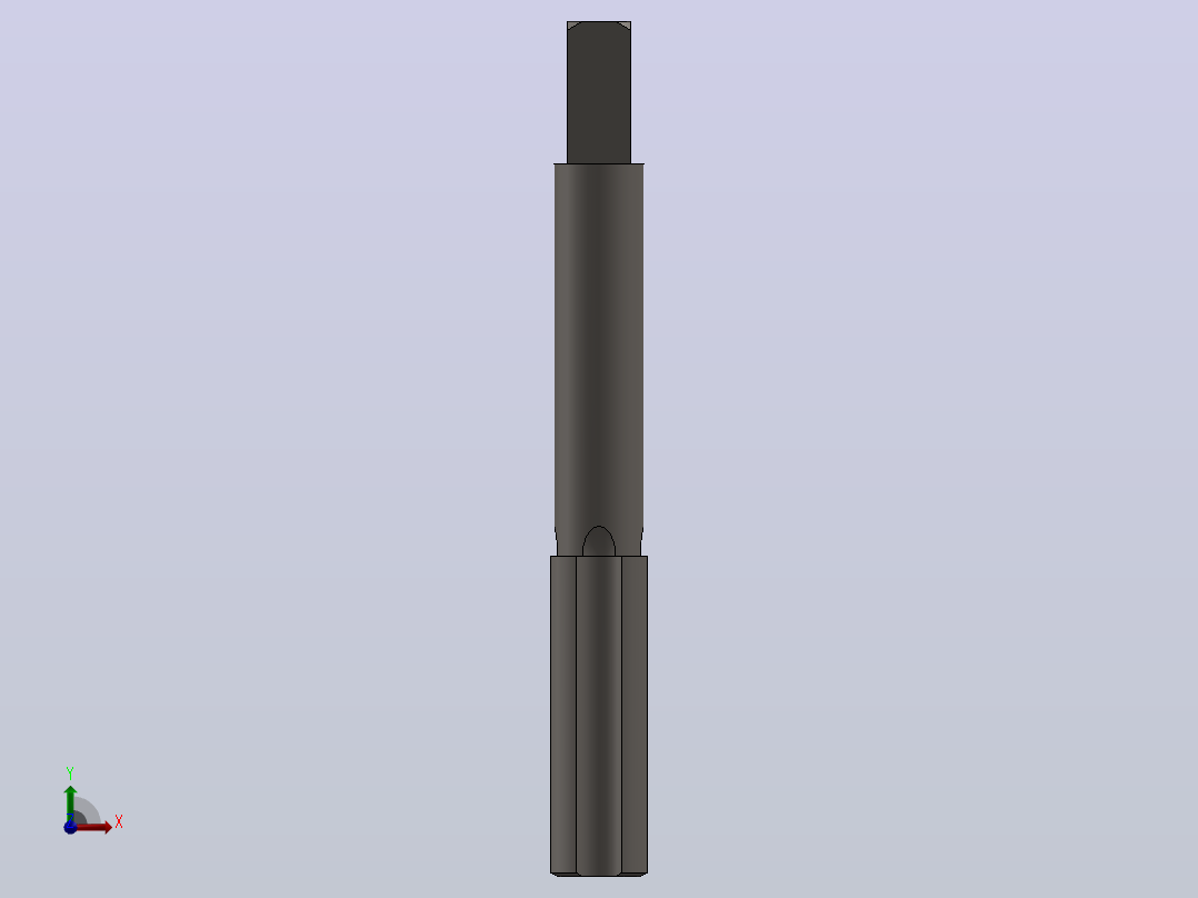 Solidworks可配置Tap -超过200种配置公制丝锥前视图
