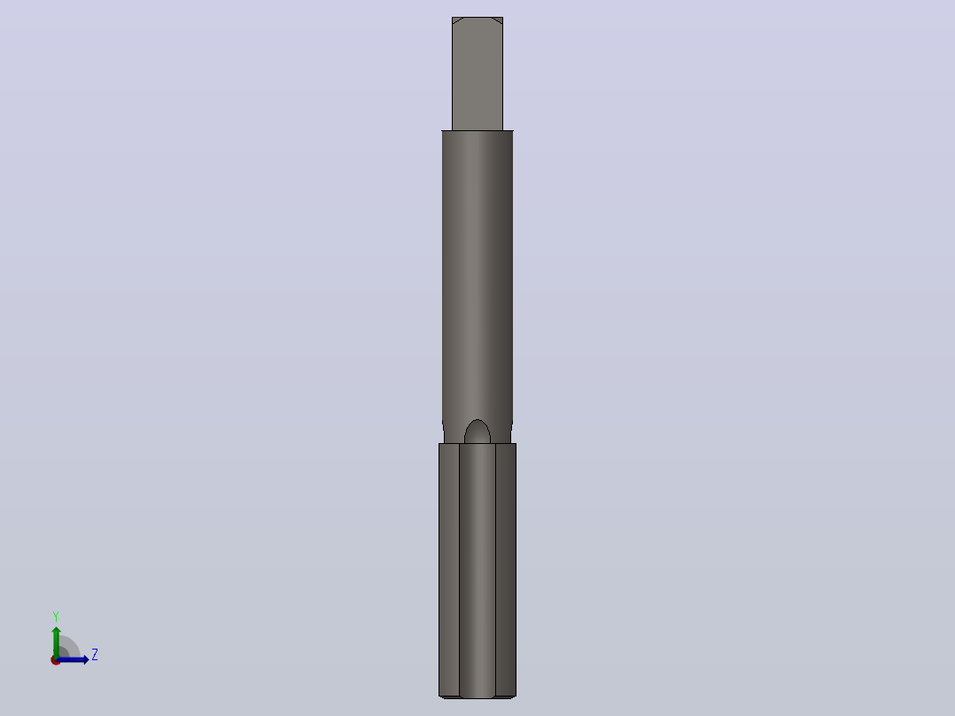 Solidworks可配置Tap -超过200种配置公制丝锥左视图