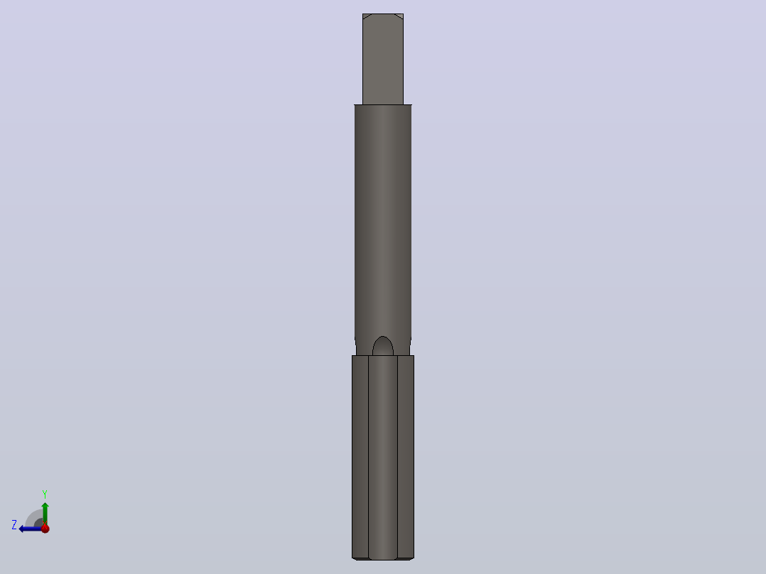 Solidworks可配置Tap -超过200种配置公制丝锥右视图