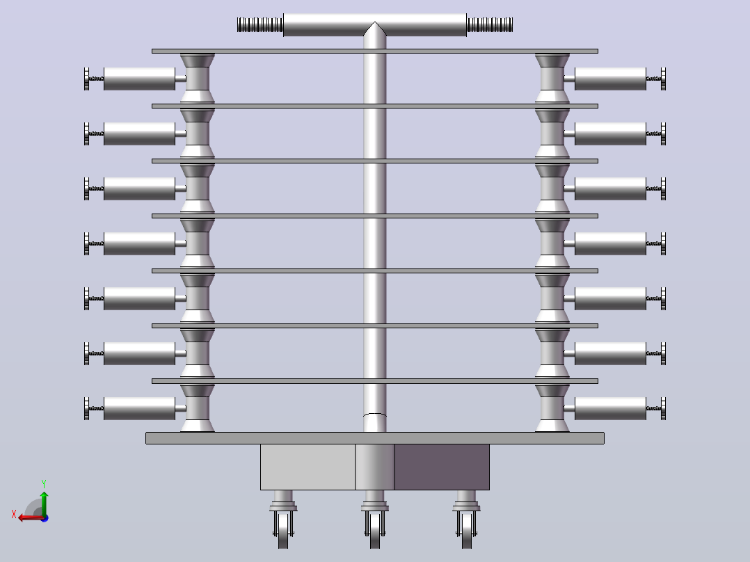 PCB电路板运输车后视图
