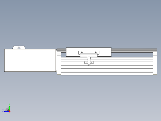 皮带直线轴半封闭可选导轨TPA-HNB-140D-120-L50-MR-Y-P40-N3右视缩略图