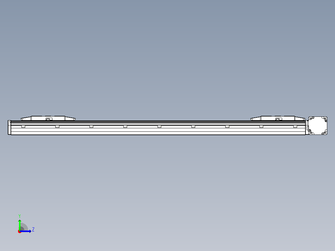 皮带直线轴双滑块型TPA-GCBS-150-P80-L375-DR-M75-N3左视图