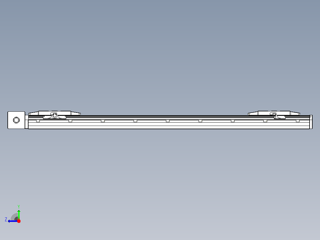 皮带直线轴双滑块型TPA-GCBS-150-P80-L375-DR-M75-N3右视图
