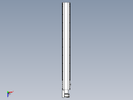 皮带直线轴半封闭可选导轨TPA-HNB-202D-140-L1800-ML-C-P75-N3俯视缩略图