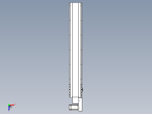 皮带直线轴半封闭可选导轨TPA-HNB-175D-140-L1000-MR-C-P75-N3俯视缩略图