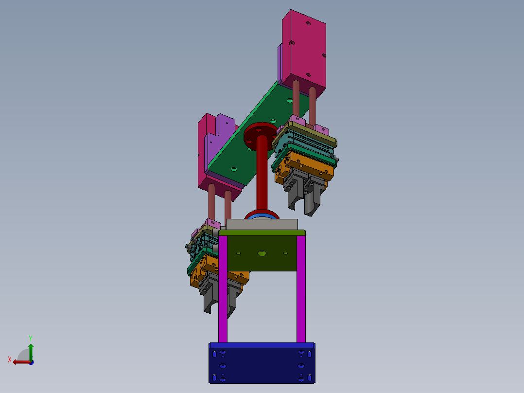 旋转气缸取料上下料带旋转取料带旋转机构sw13可编辑后视图