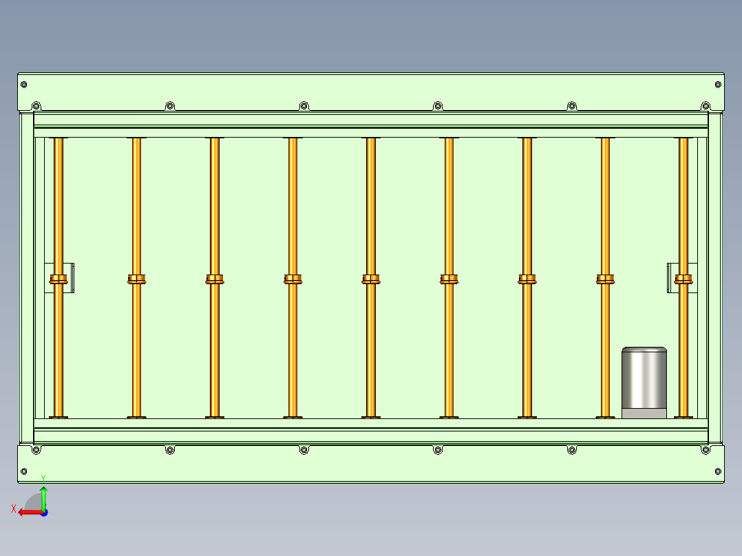 LCD玻璃传动流水线后视图