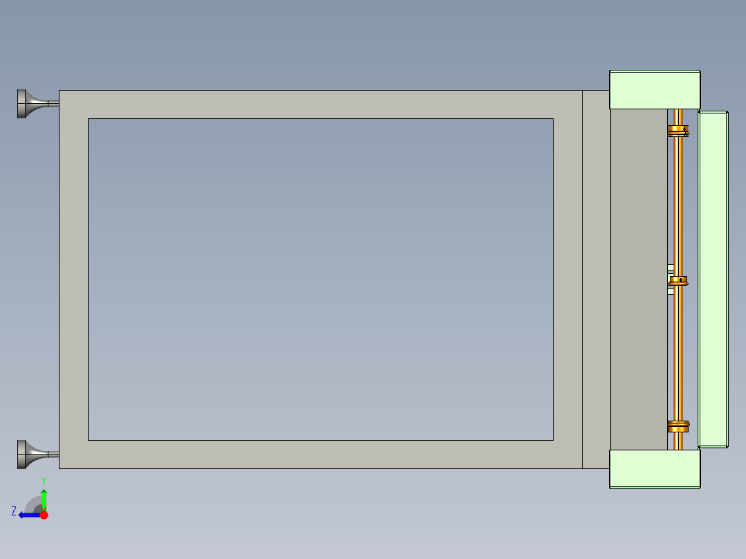 LCD玻璃传动流水线右视图