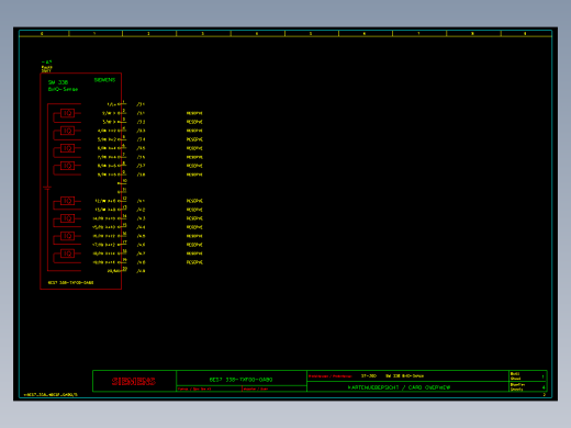 Siemens西门子S7-300电气 CAD图纸
