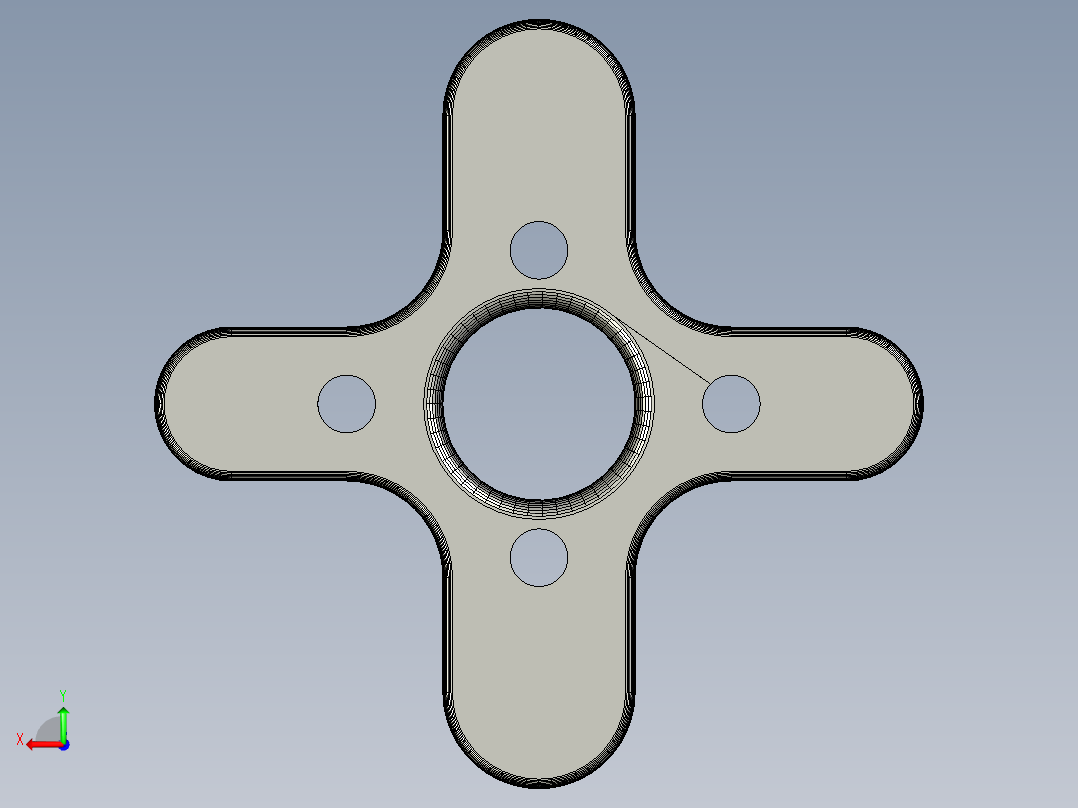 XXD-A2212-2200KV电机底座后视图