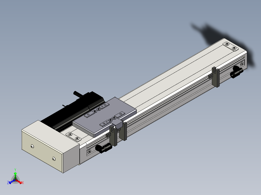 Toyo东佑达直线模组-ECH6-250-BR+煞車-M5主视图