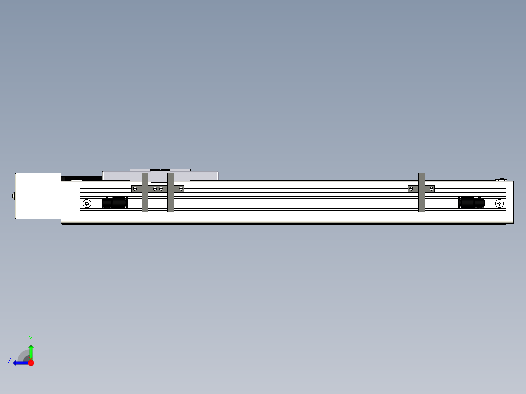 Toyo东佑达直线模组-ECH6-250-BR+煞車-M5右视图