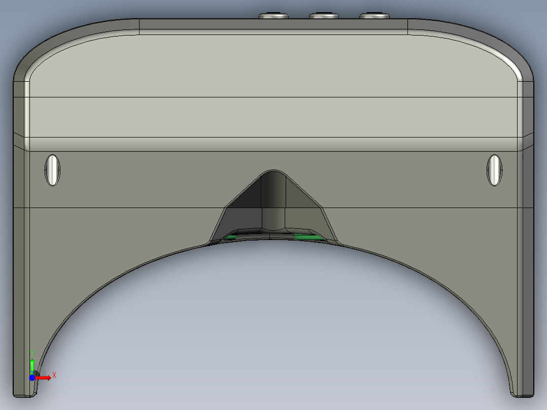 虚拟现实头盔前视图