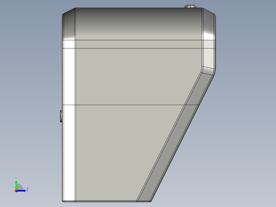 虚拟现实头盔左视图
