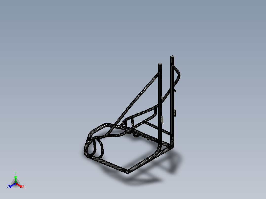 飞行器结构模型正等轴测图