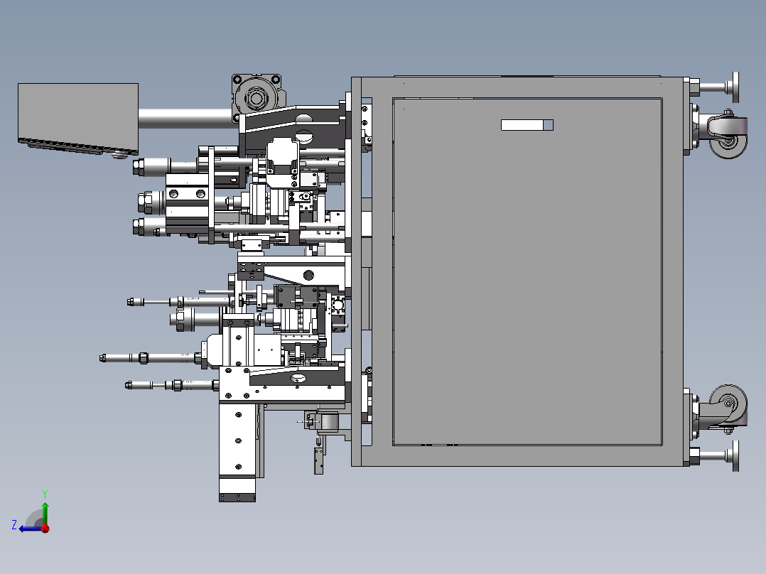 微型马达转子绝缘片组装机右视图