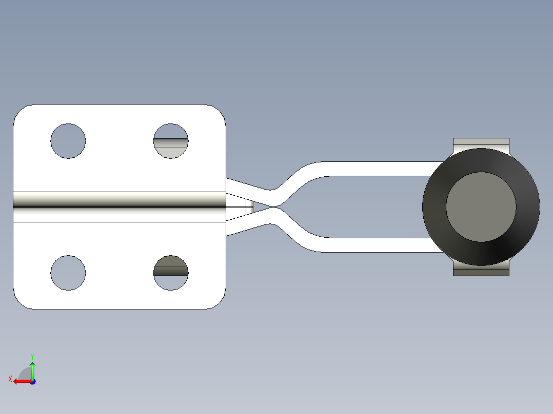 垂直式夾鉗SSP(D)-3D多系列多零件图纸模型后视图