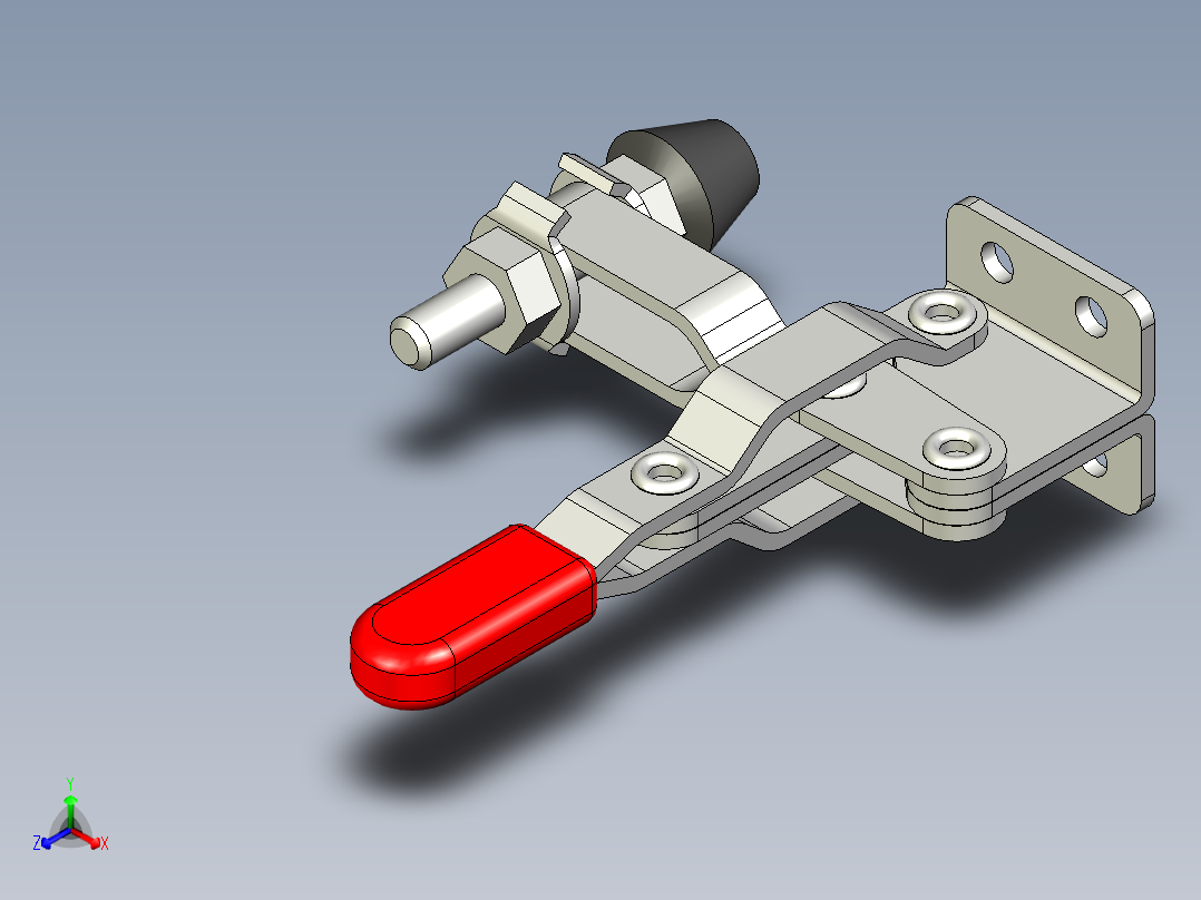 垂直式夾鉗SSP(D)-3D多系列多零件图纸模型正等轴测图