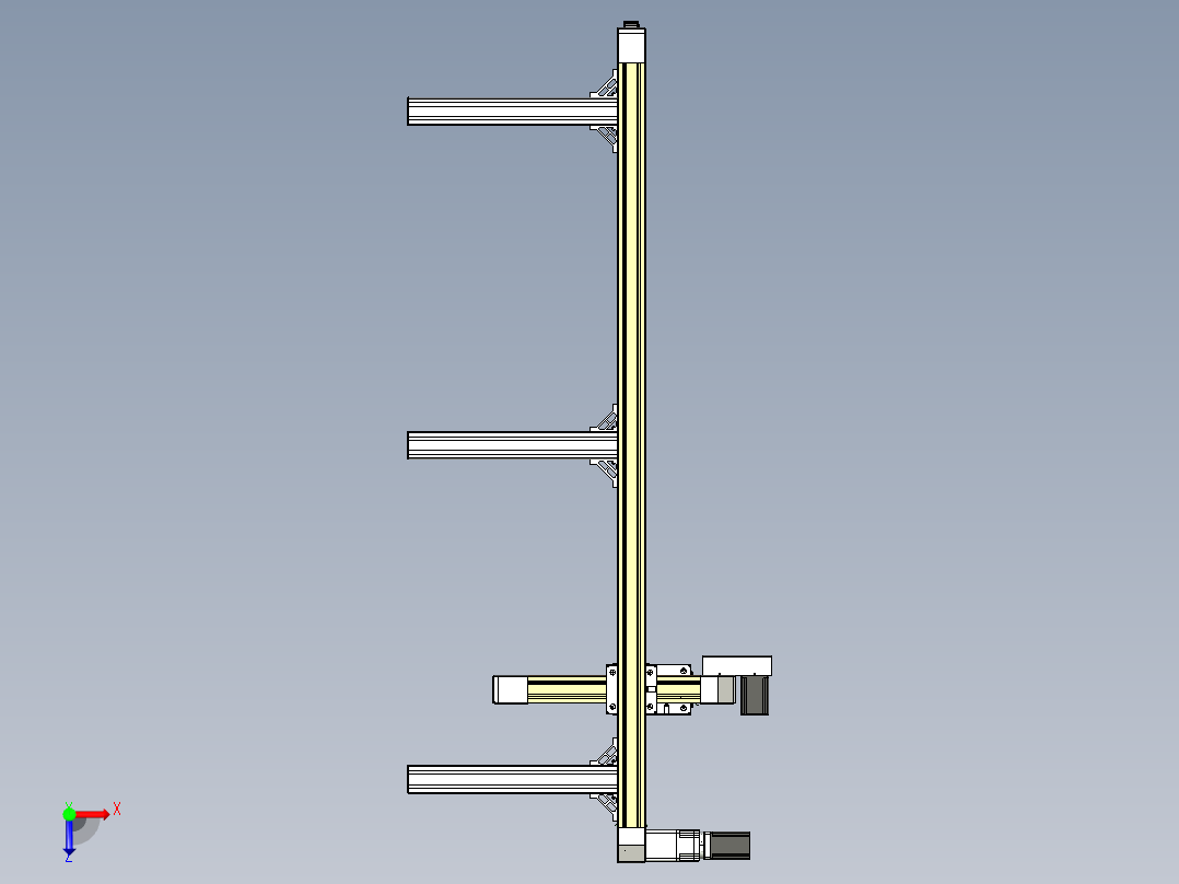 威洛博一般环境皮带-EB8-型材十字组合俯视图