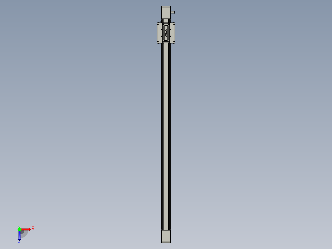 威洛博直线电机模组EB6-L140-S1150-光轴俯视图