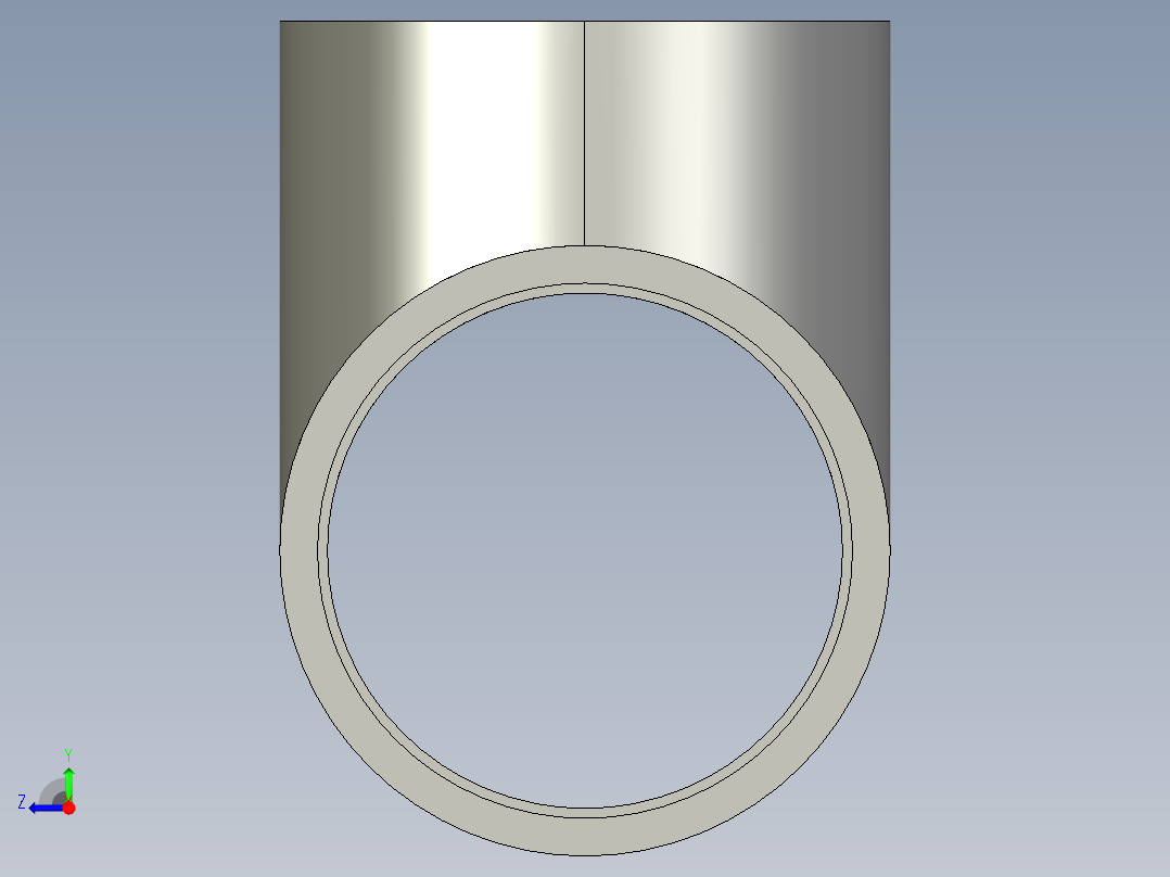 船舶管路系统SeaCor_Tee_SxSxS_37J101060_6in右视图