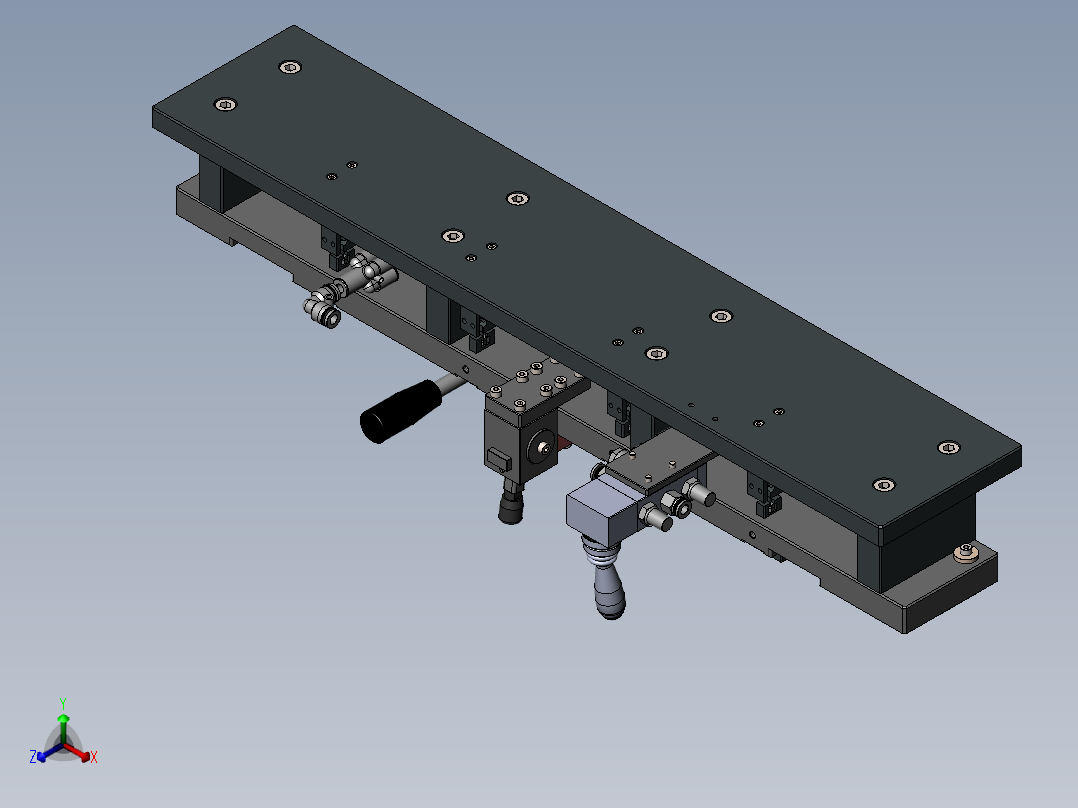 贴胶治具正等轴测图
